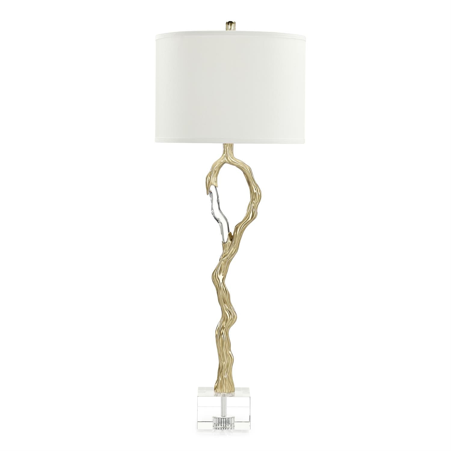 Metallic Ice Buffet Lamp, Brass
