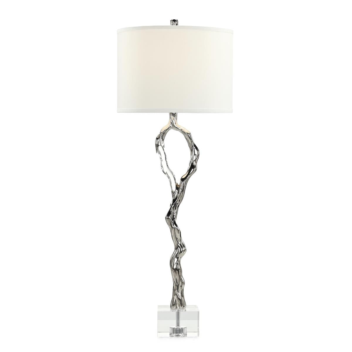Metallic Ice Buffet Lamp, Nickel – Art by John Richard | Sutter & Vale