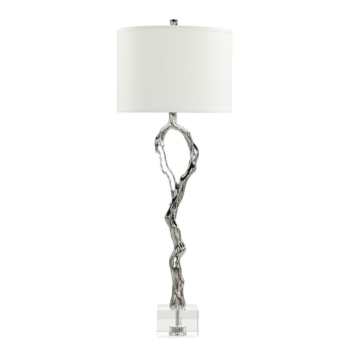 Metallic Ice Buffet Lamp, Nickel – Art by John Richard | Sutter & Vale