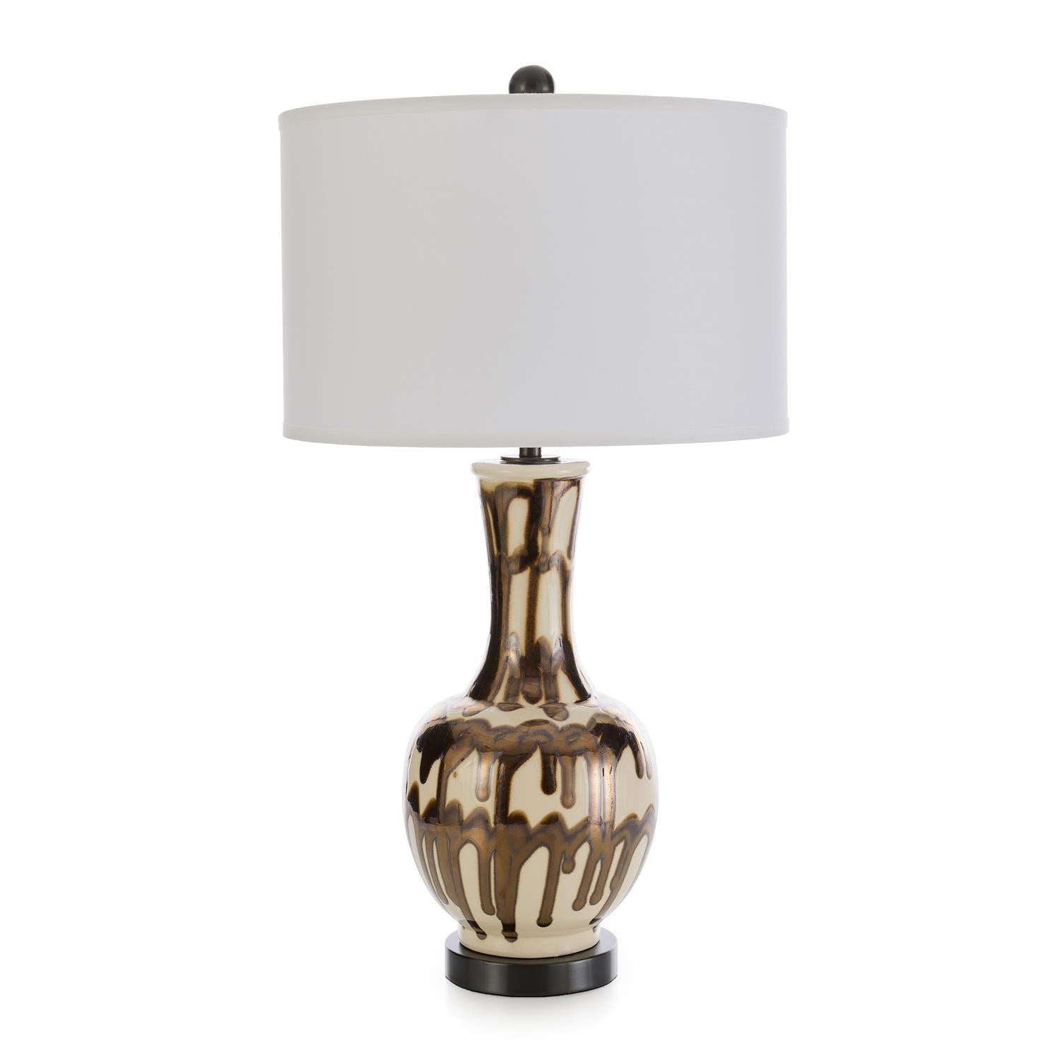 Drizzled Porcelain Table Lamp