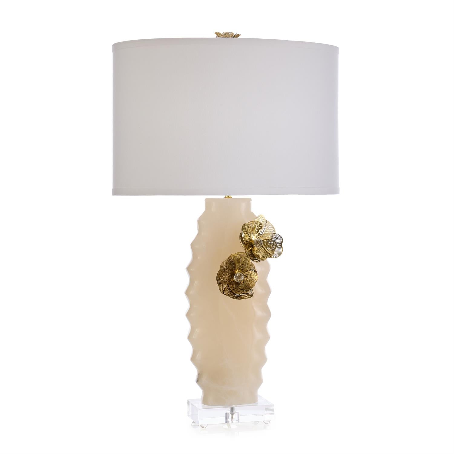 Golden Camellia Table Lamp