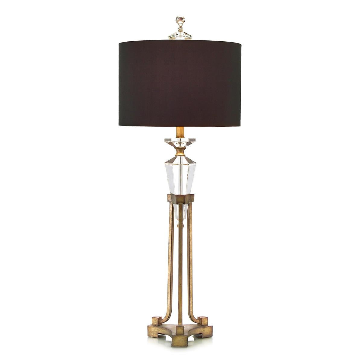 Faceted Crystal in Stand Buffet Lamp – Art by John Richard | Sutter & Vale