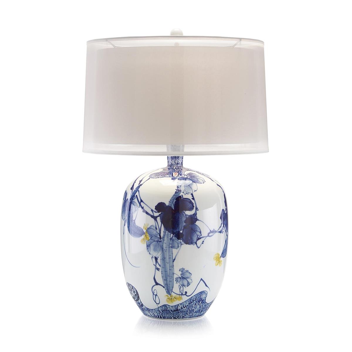 Blue Asian Gardens Table Lamp by John Richard | Sutter & Vale