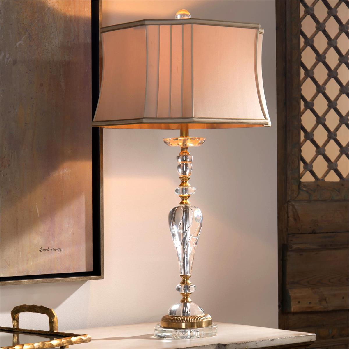 Crystal Swirl Table Lamp – Table Lamps by John Richard | Sutter & Vale