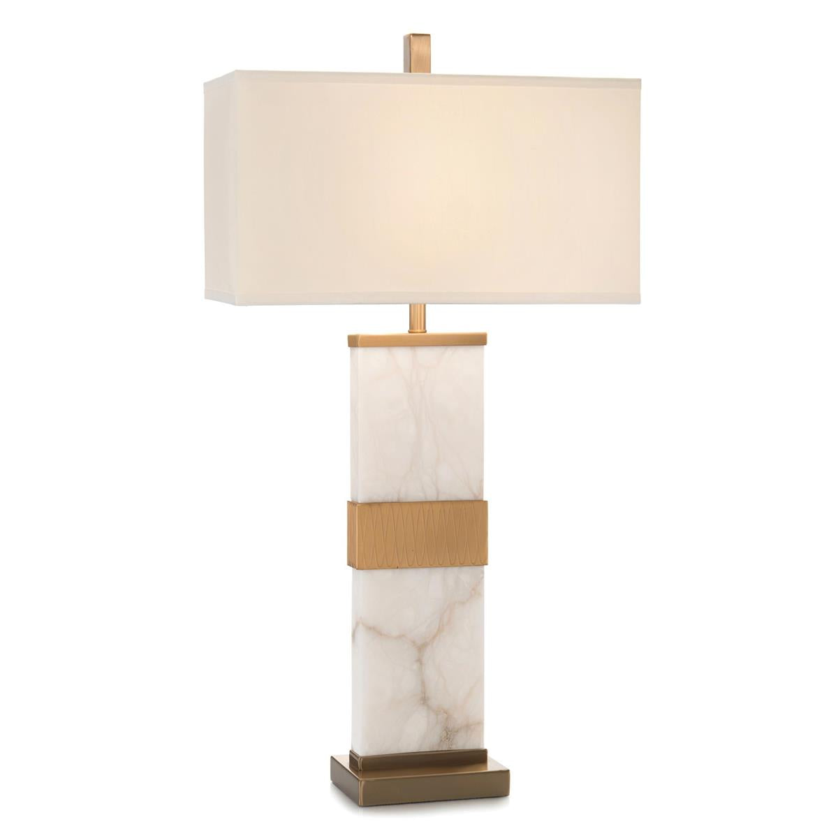 Alabaster Column Table Lamp – Table Lamps by John Richard | Sutter & Vale