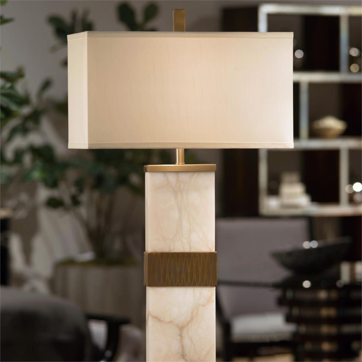 Alabaster Column Table Lamp – Table Lamps by John Richard | Sutter & Vale