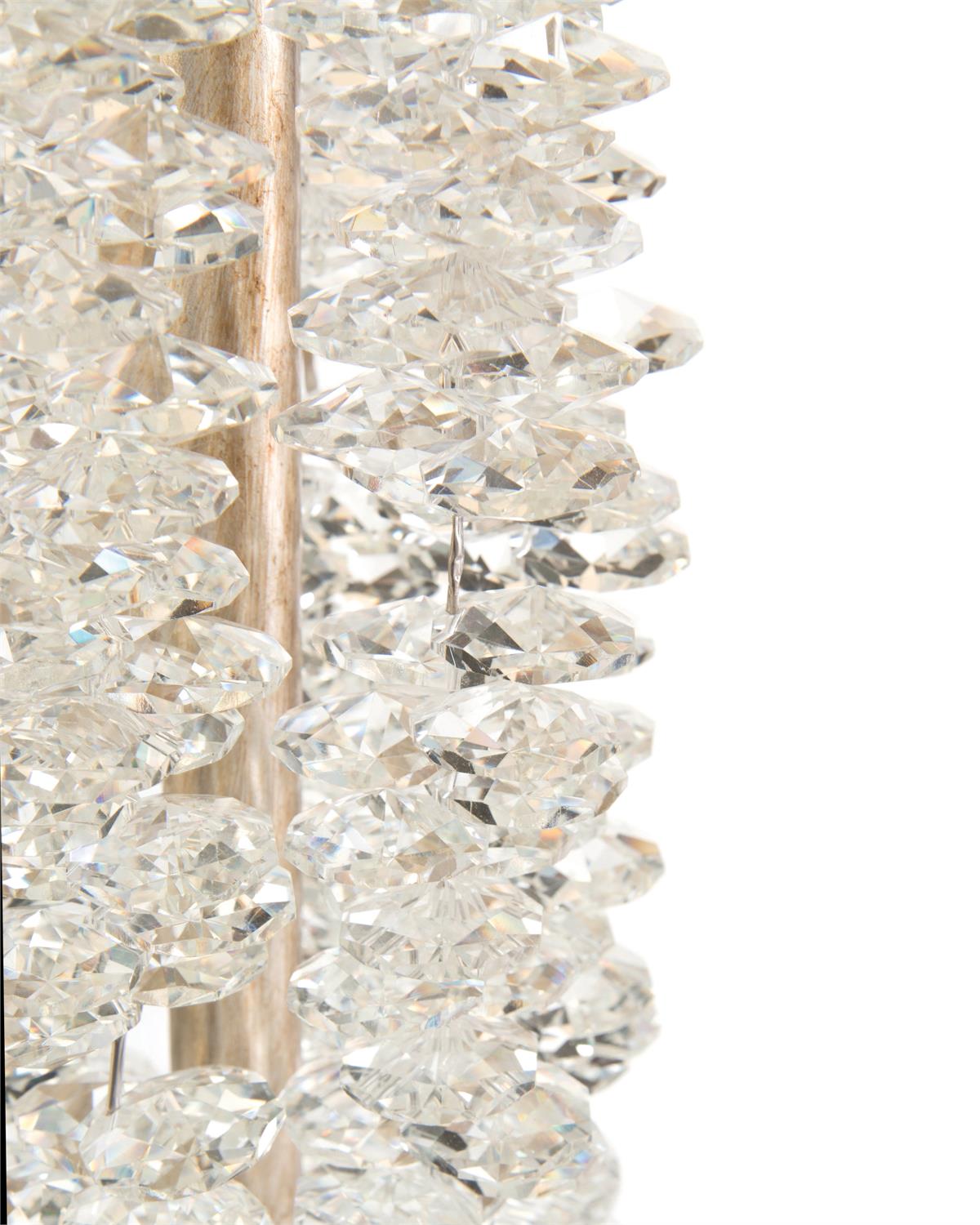 Cascading Crystal Waterfall Floor Lamp
