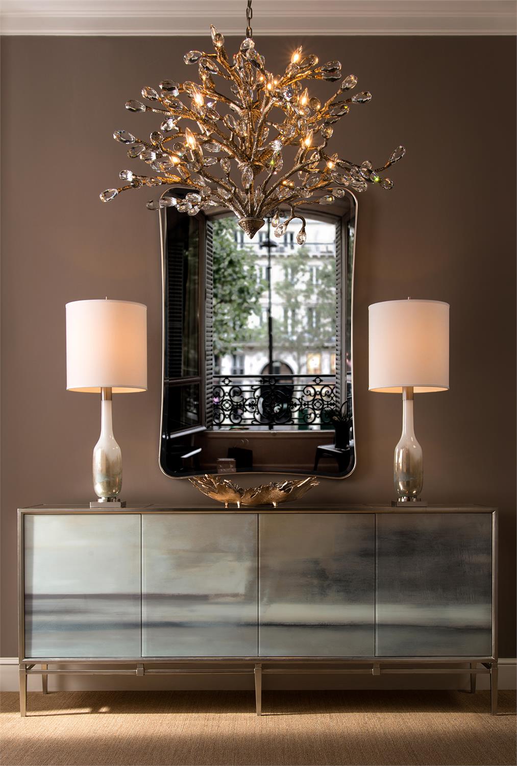 Handblown Golden Table Lamp
