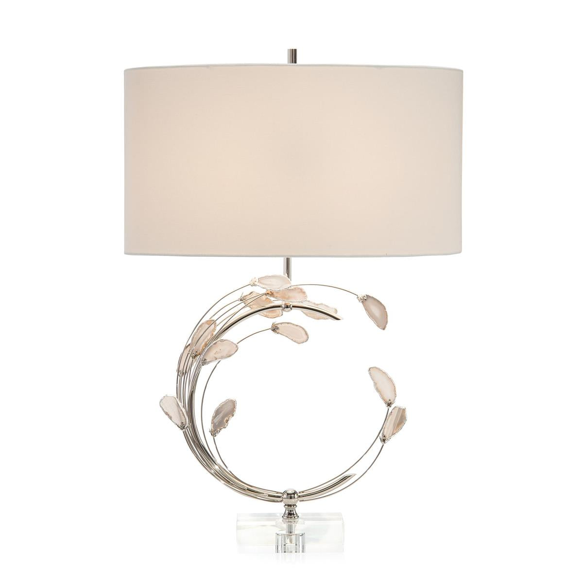 Swirling Agates In Silver Table Lamp – Table Lamps by John Richard | Sutter & Vale
