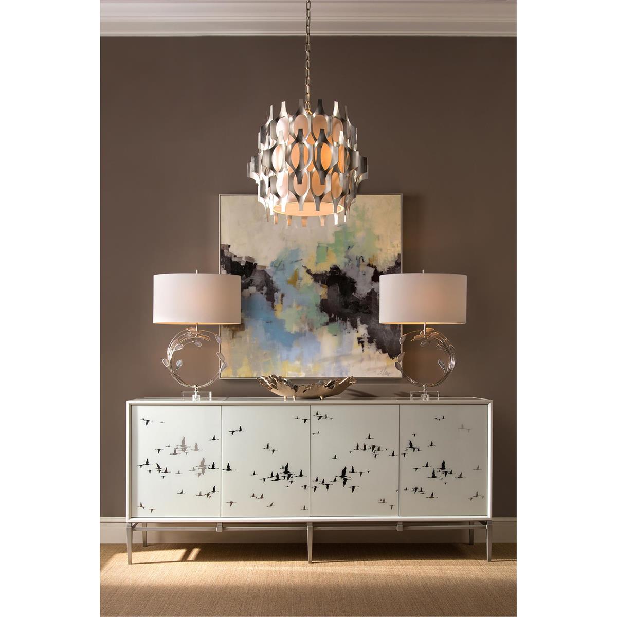 Swirling Agates In Silver Table Lamp – Table Lamps by John Richard | Sutter & Vale