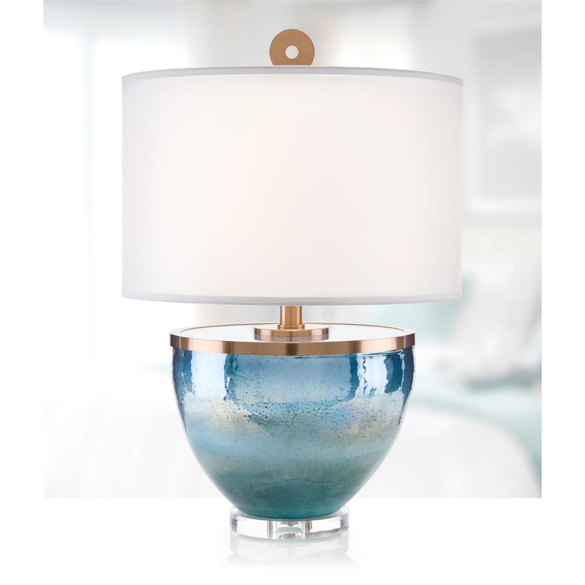 Islamorada Blue Glass Table Lamp by John Richard | Sutter & Vale
