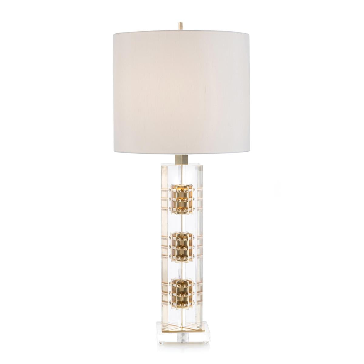 Brass And Acrylic Table Lamp – Table Lamps by John Richard | Sutter & Vale