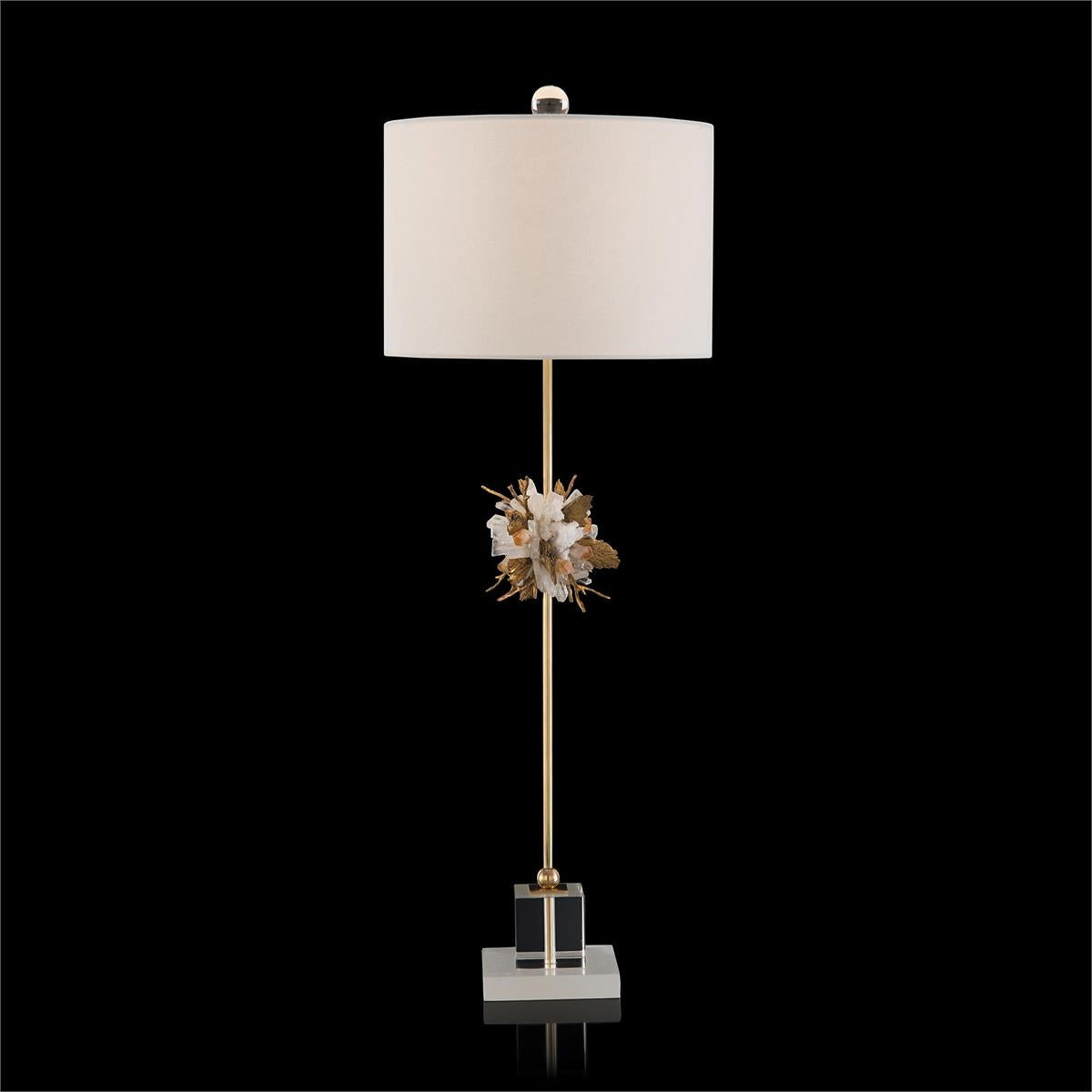 Organic Stones in Gold and White Buffet Lamp – Table Lamps by John Richard | Sutter & Vale