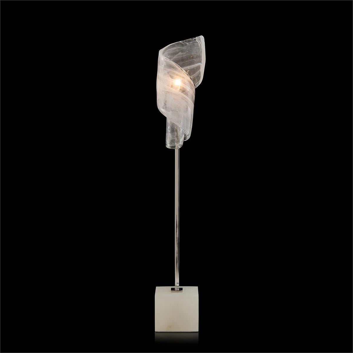 Furls of White Table Lamp – Table Lamps by John Richard | Sutter & Vale