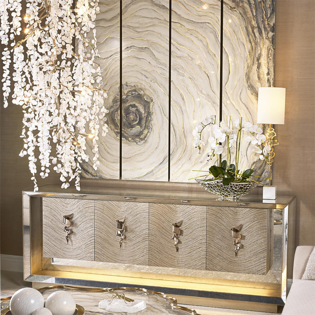 Floating Disc Buffet Lamp