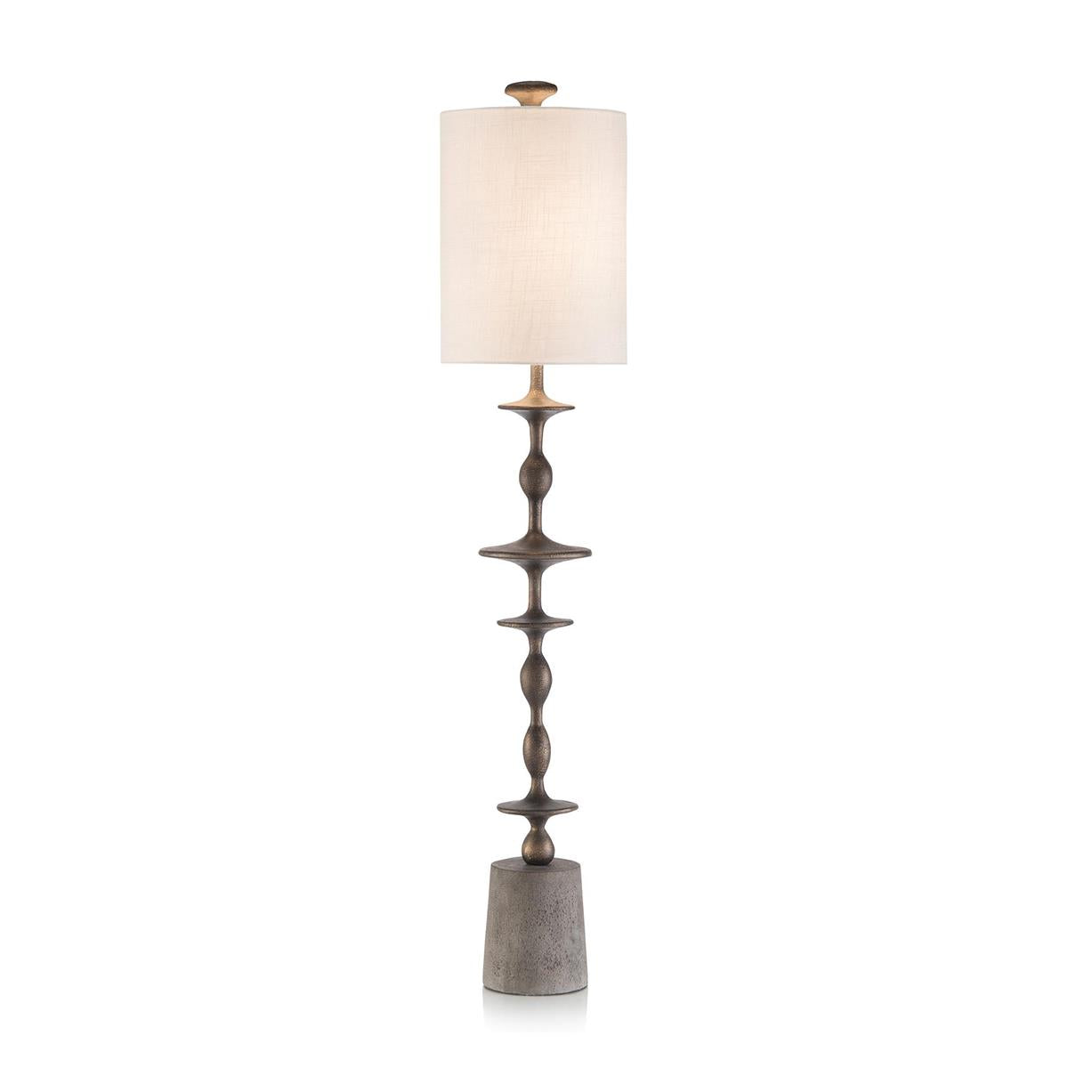 Matte Black Baluster Candlestick Lamp – Art by John Richard | Sutter & Vale