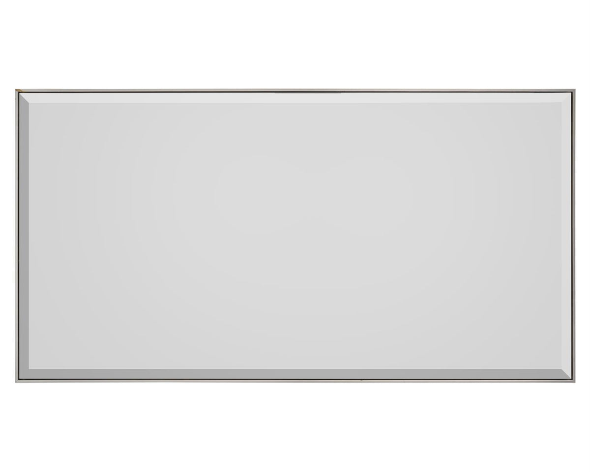 Silver Floater Frame With Bevel Mirror