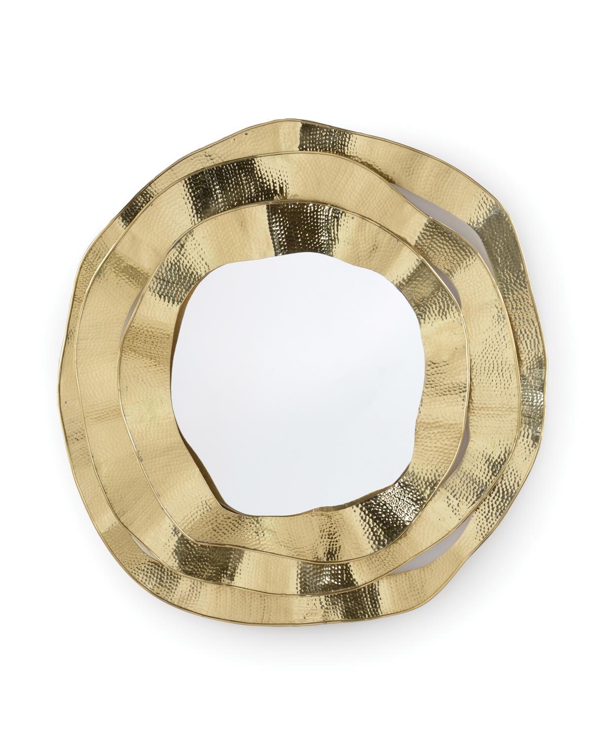 Ripple Mirror, Brass