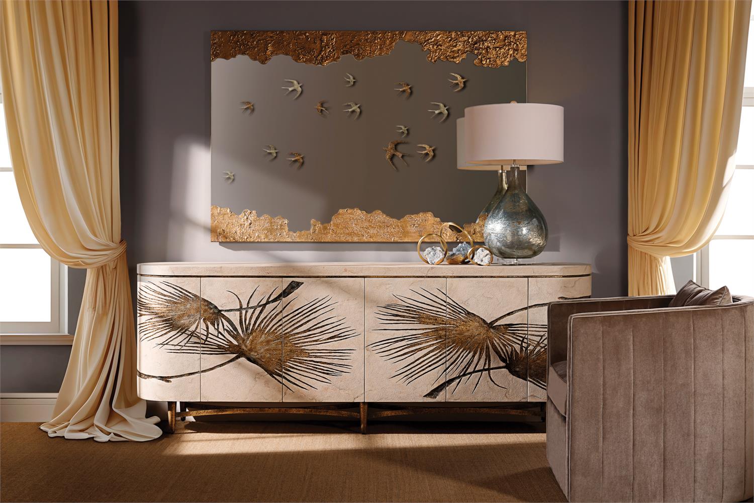 Wakame Mirror, Gold
