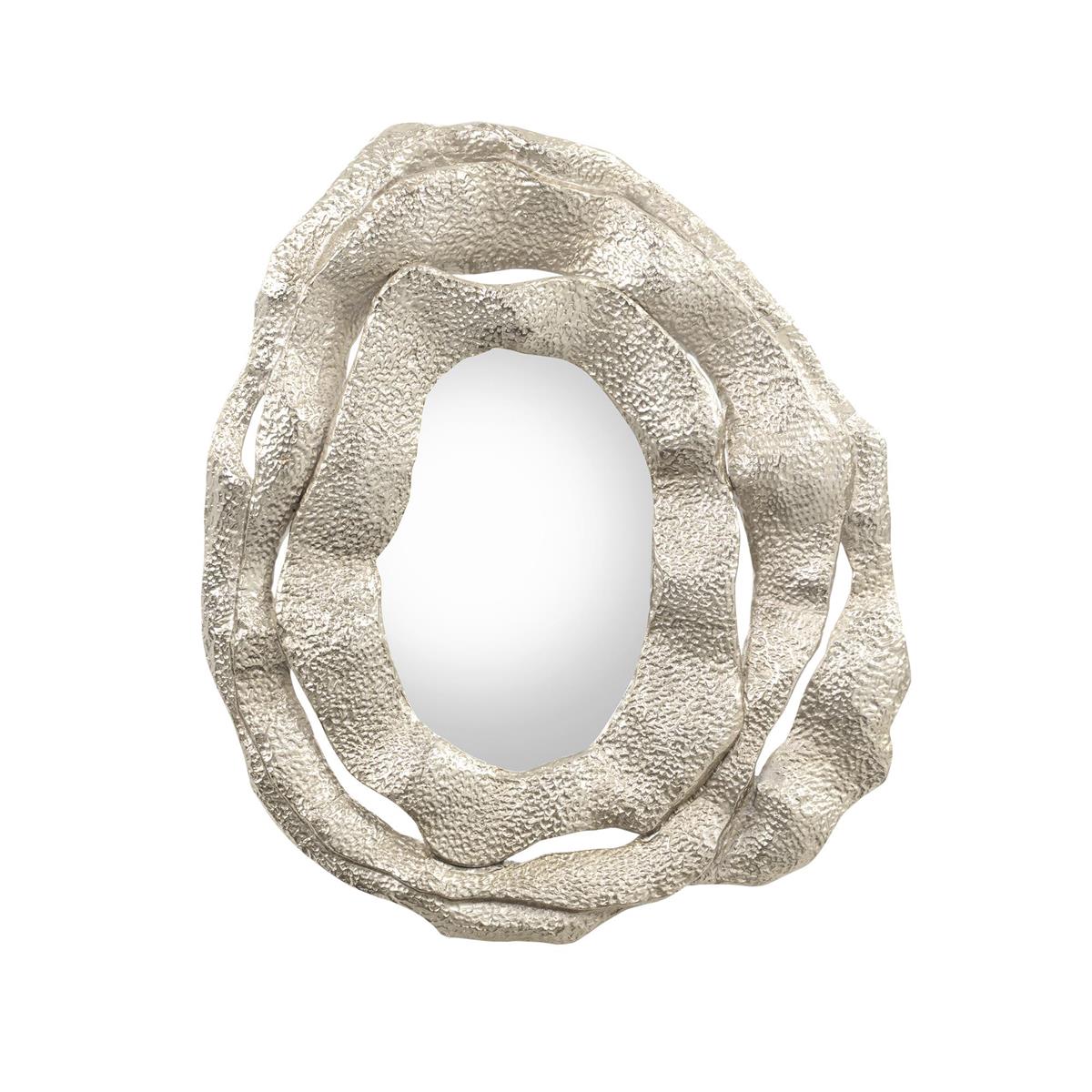 Brutalist Triple Frame Nickel Mirror by John Richard | Sutter & Vale