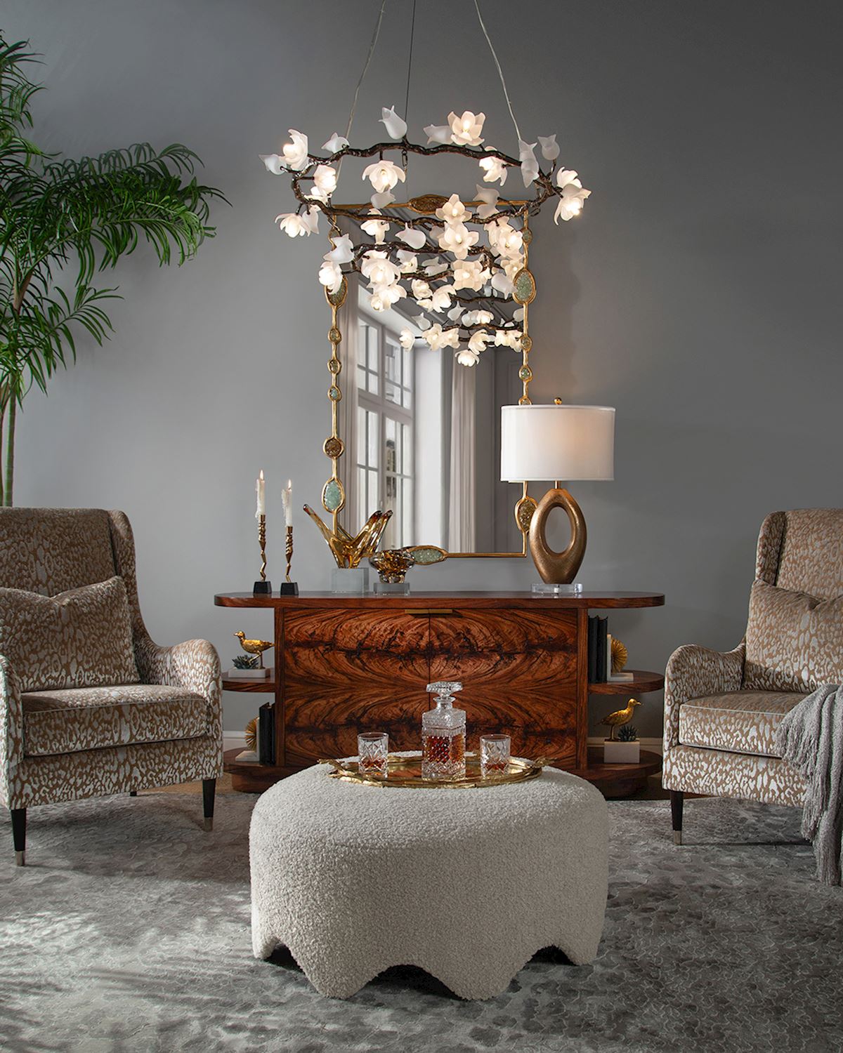 Abbellire Mirror, Gold by John Richard | Sutter & Vale