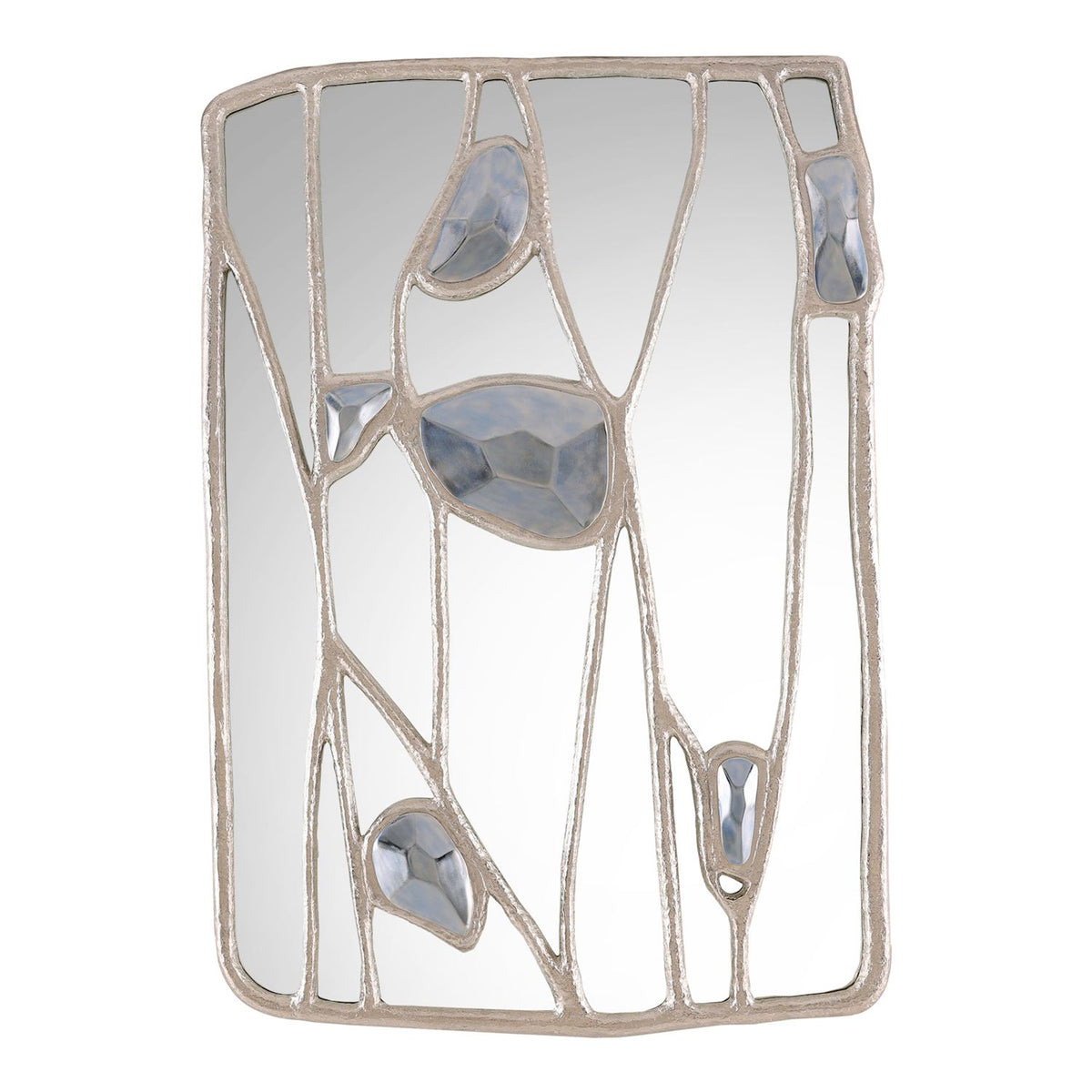 Embellished Branches Mirror, Silver – Mirrors by John Richard | Sutter & Vale
