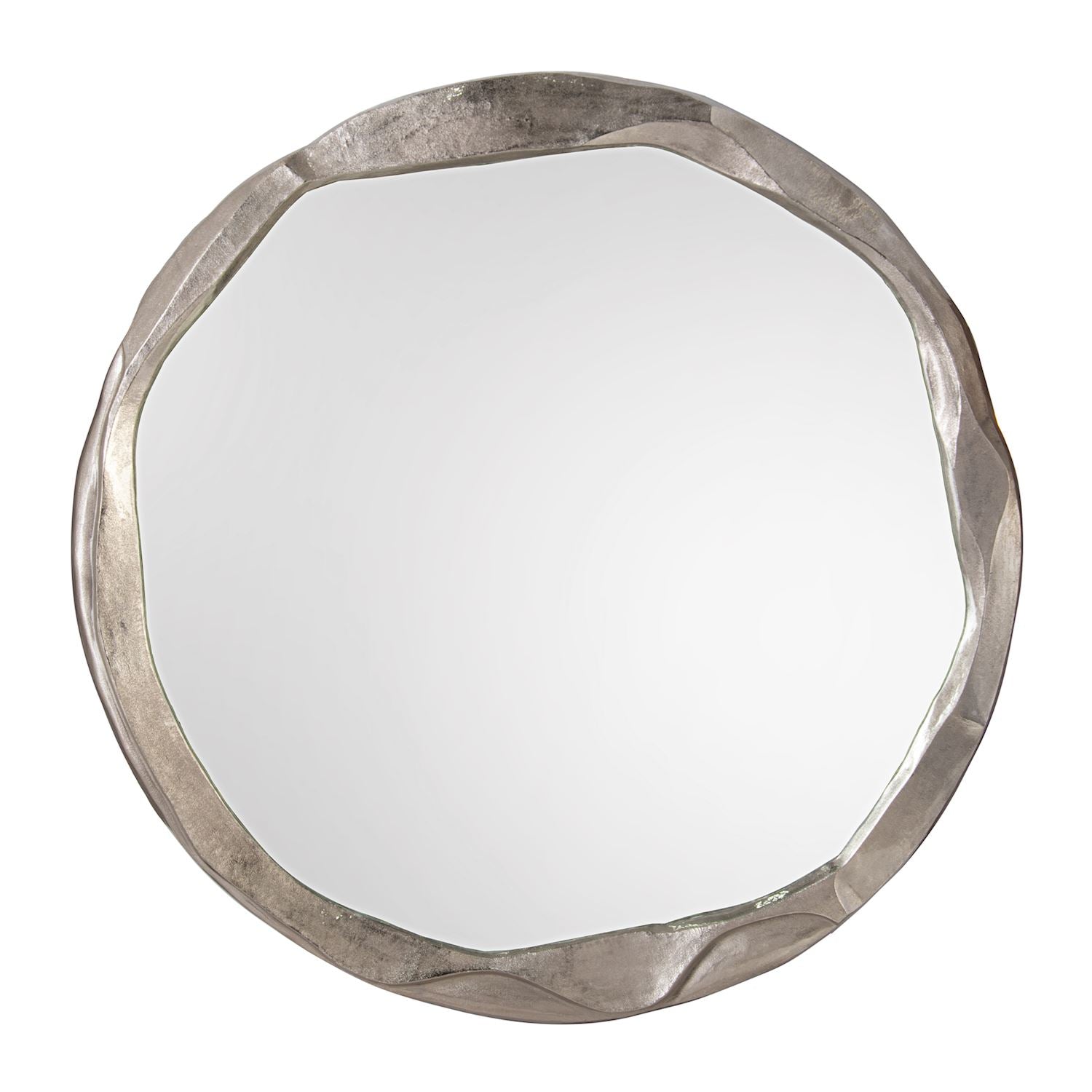 Round Ruga Mirror, Large Nickel by John Richard | Sutter & Vale