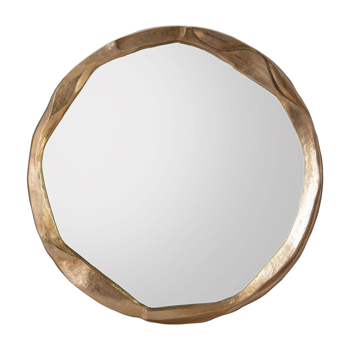 Round Ruga Mirror, Large Gold – Mirrors by John Richard | Sutter & Vale