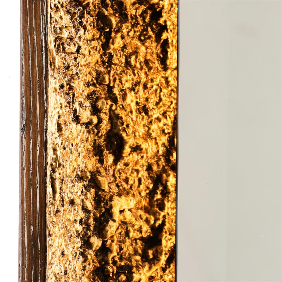 Gilded Oak Lighted Mirror, Rectangular – Mirrors by John Richard | Sutter & Vale