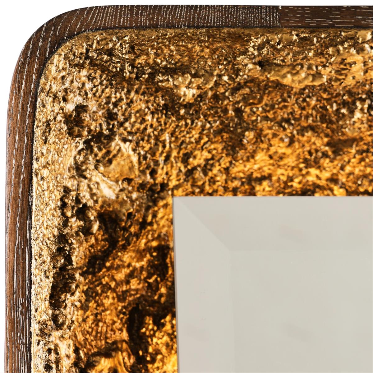 Gilded Oak Lighted Mirror, Rectangular – Mirrors by John Richard | Sutter & Vale