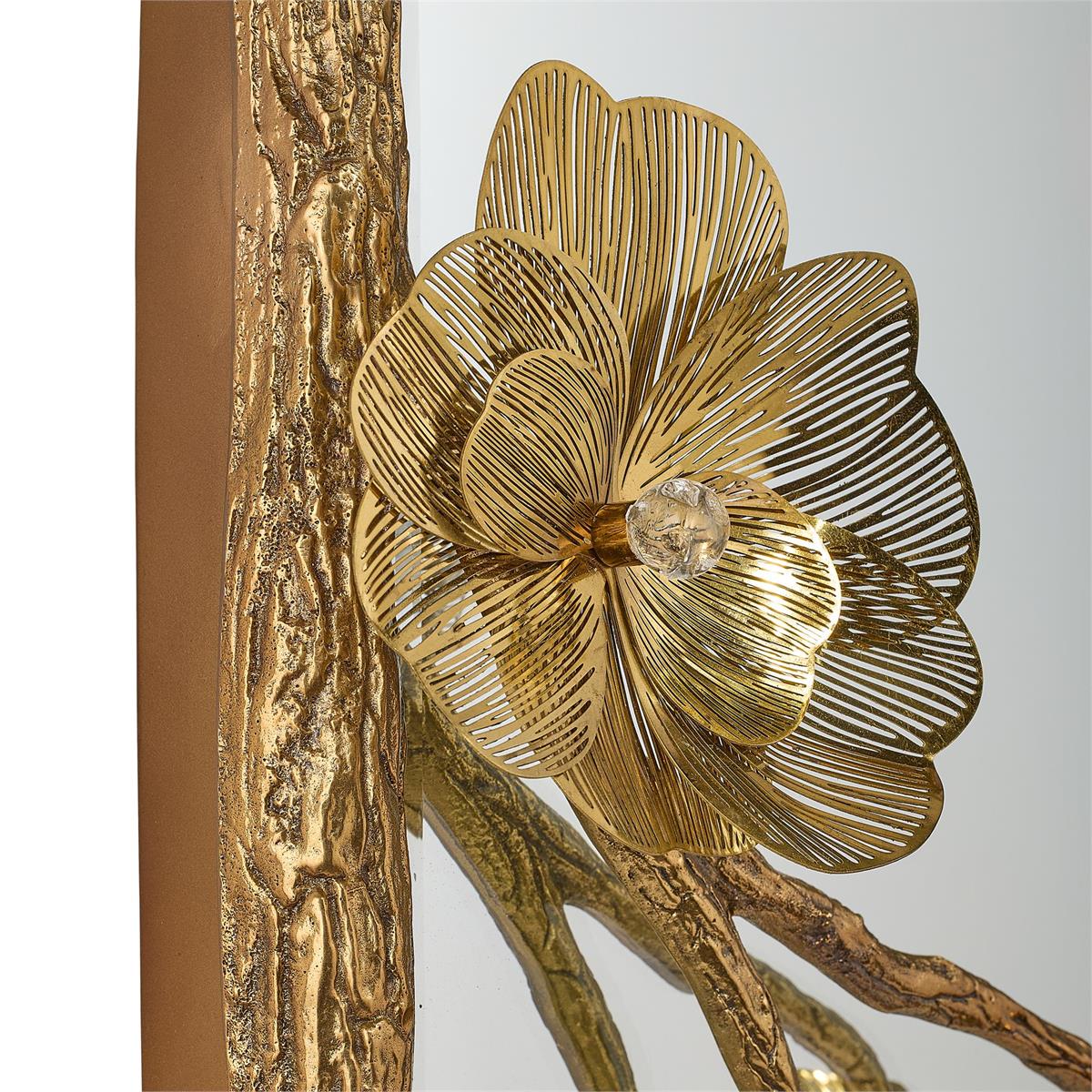Golden Camellia Mirror – Mirrors by John Richard | Sutter & Vale