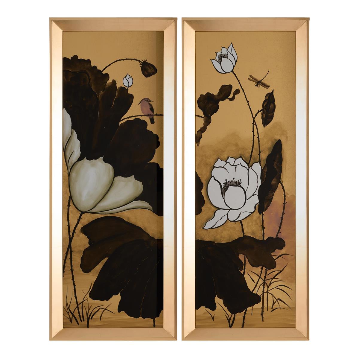 Gilded Garden Panels Diptych by John Richard | Sutter & Vale