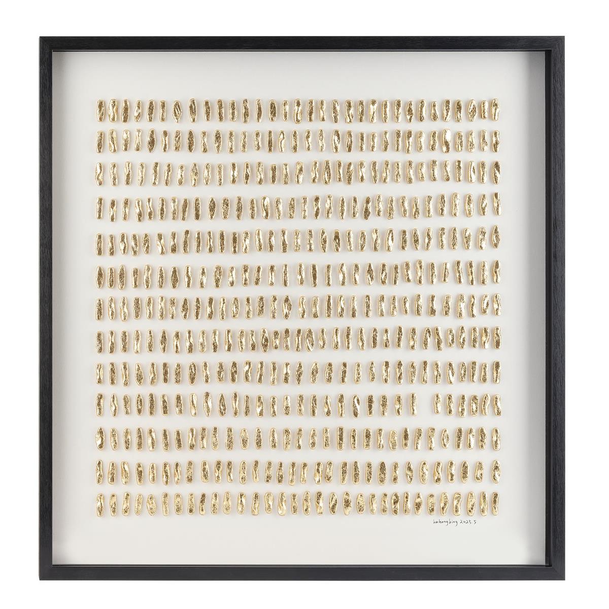 He Hongbing's Gilded Grid I – Art by John Richard | Sutter & Vale