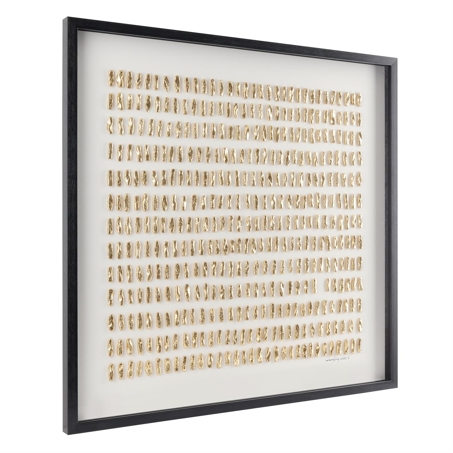 He Hongbing's Gilded Grid I