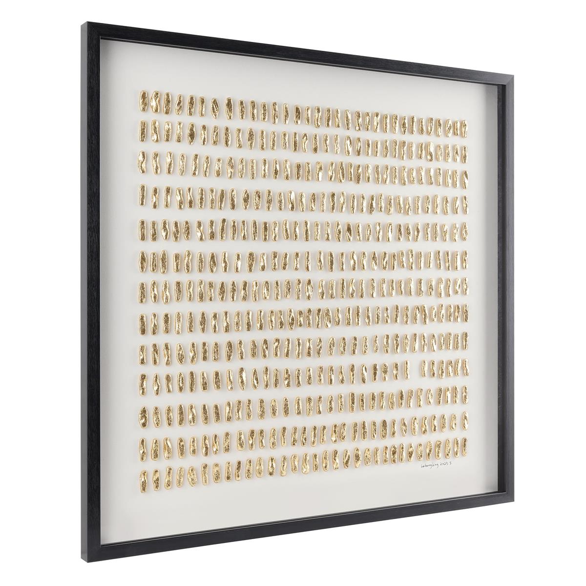 He Hongbing's Gilded Grid I – Art by John Richard | Sutter & Vale