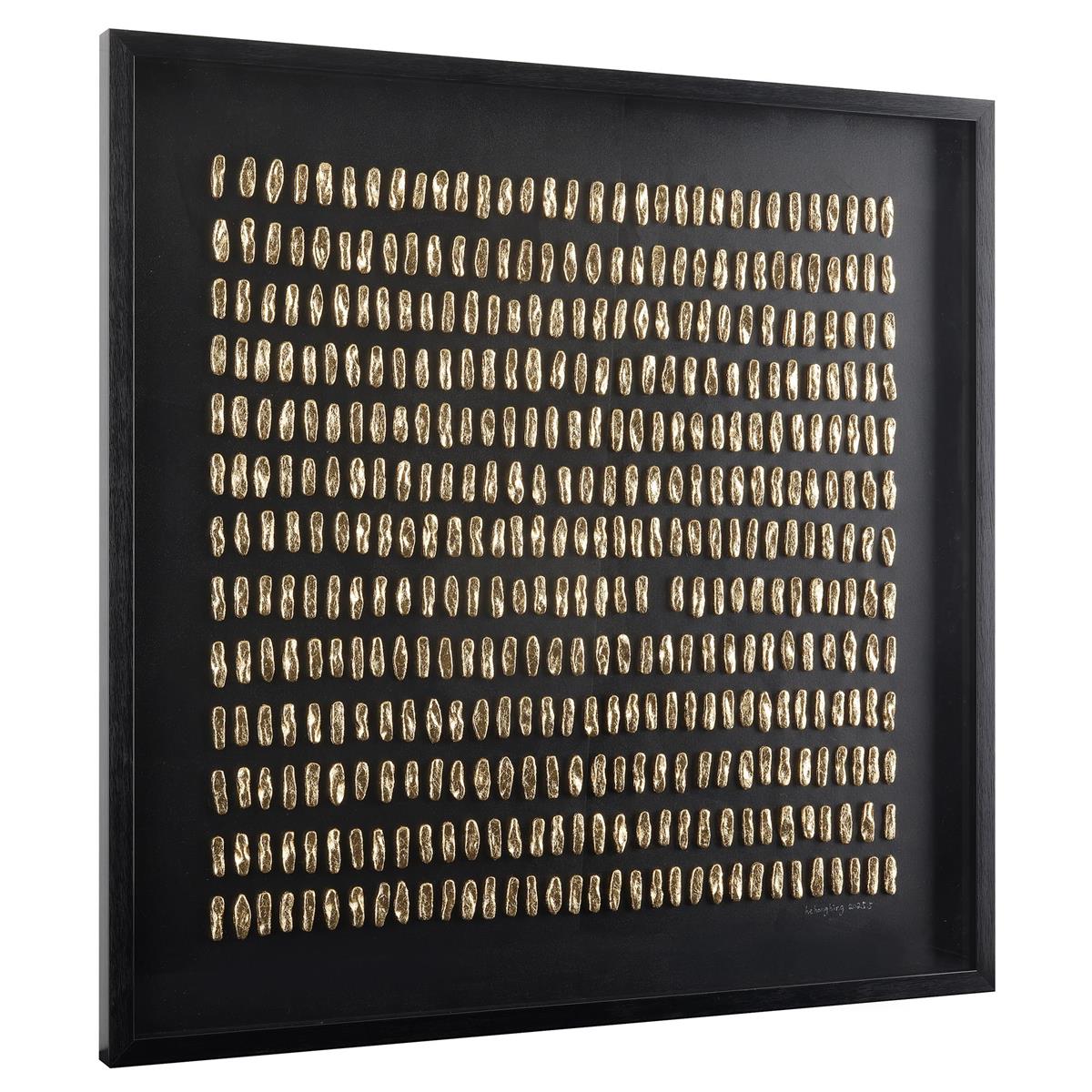 He Hongbing's Gilded Grid II – Art by John Richard | Sutter & Vale