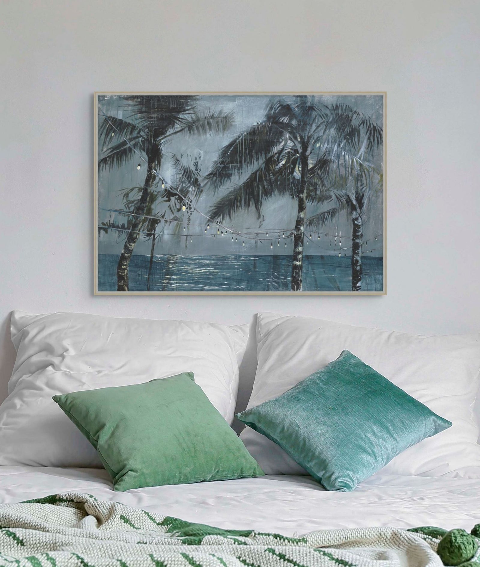 Seascape With Palm Trees 1 detail
