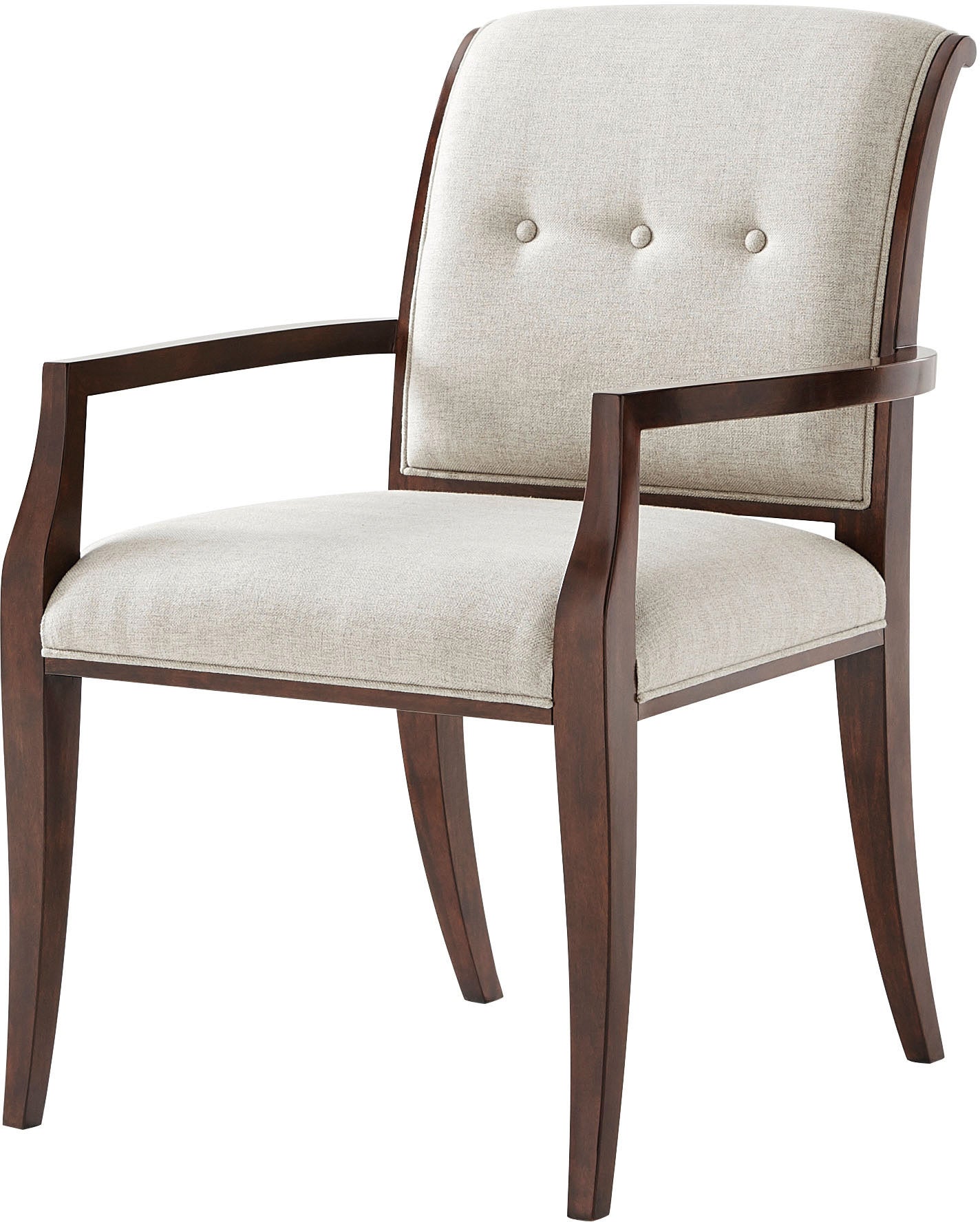 Snappy Armchair in Mahogany - Theodore Alexander