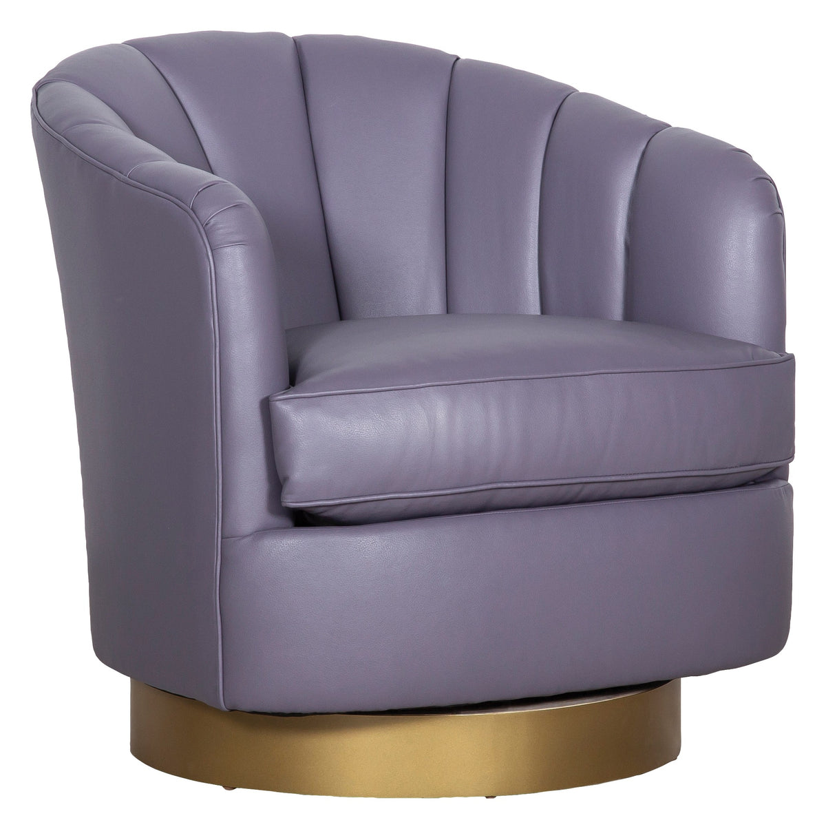 Tipsy Leather Lounge Chair (L-1139-01-7) - Fairfield Chair