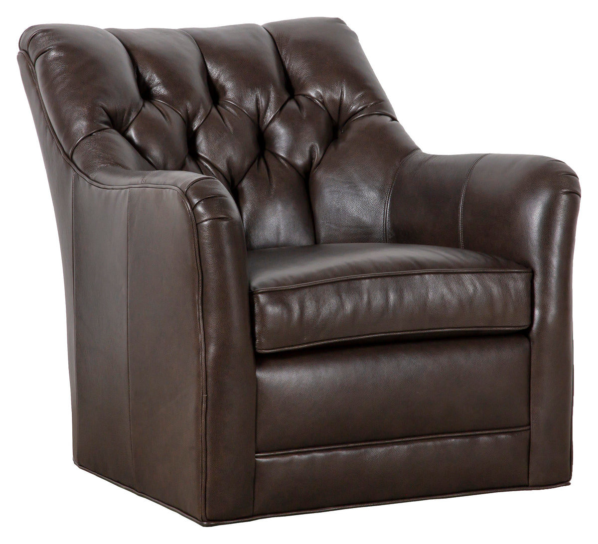 Emery Leather Swivel Chair (L-1180-31) - Fairfield Chair