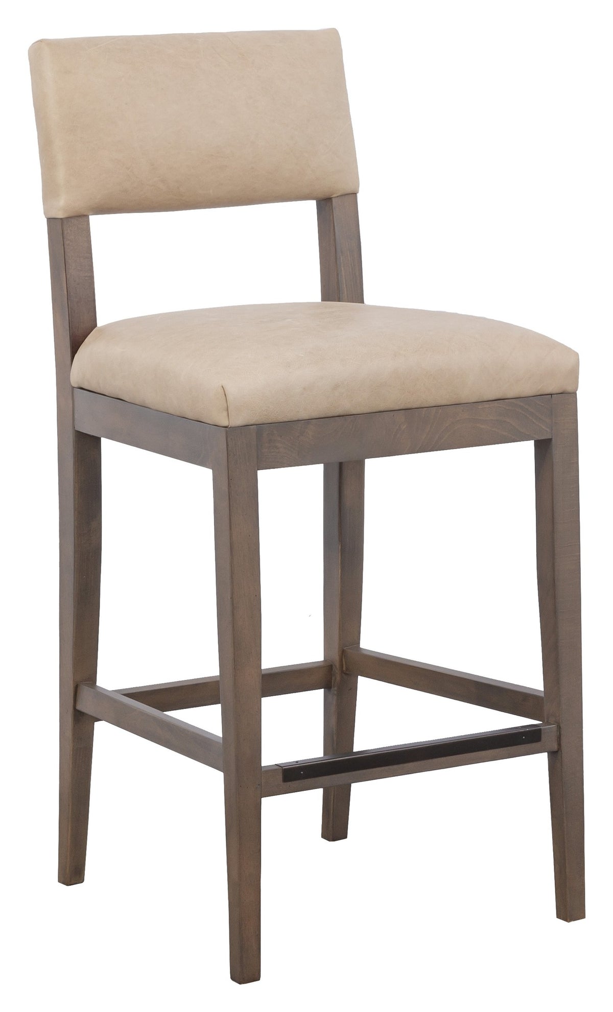 Silas Leather Armless Bar Stool (L-1300-07-M) - Fairfield Chair