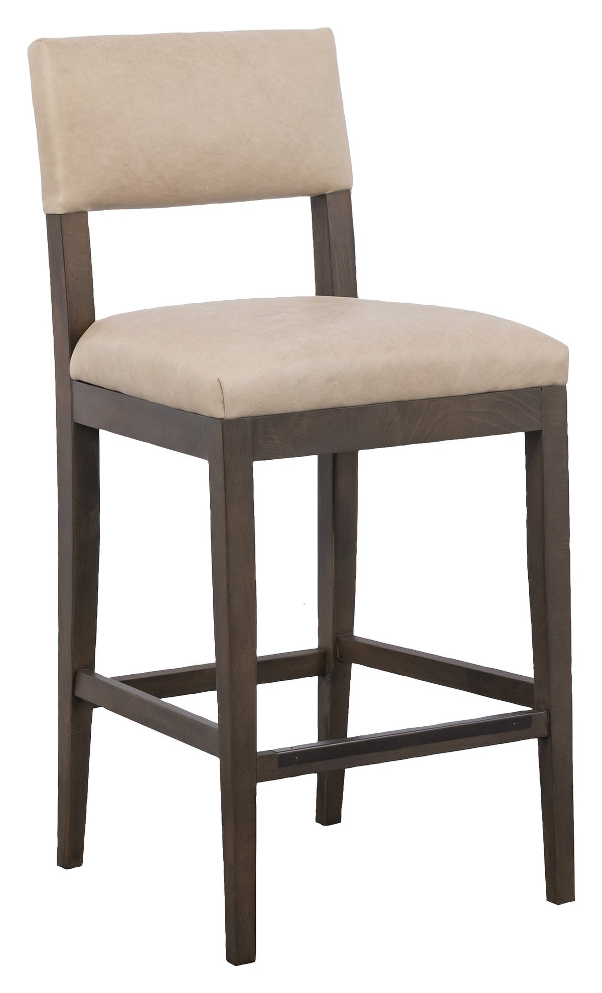 Silas Leather Armless Bar Stool (L-1300-07-T) - Fairfield Chair