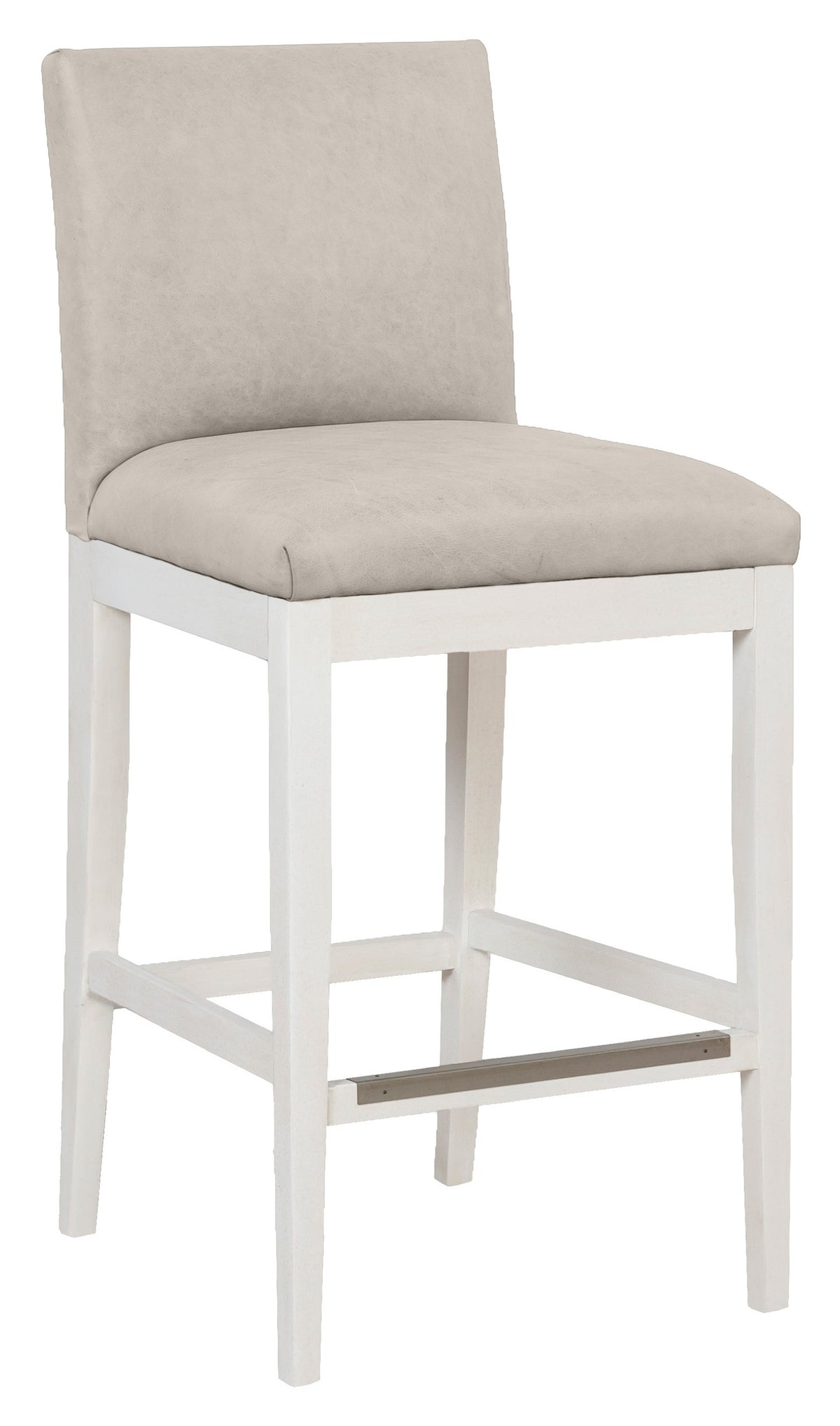 Nova Leather Armless Bar Stool (L-1301-07-L) - Fairfield Chair