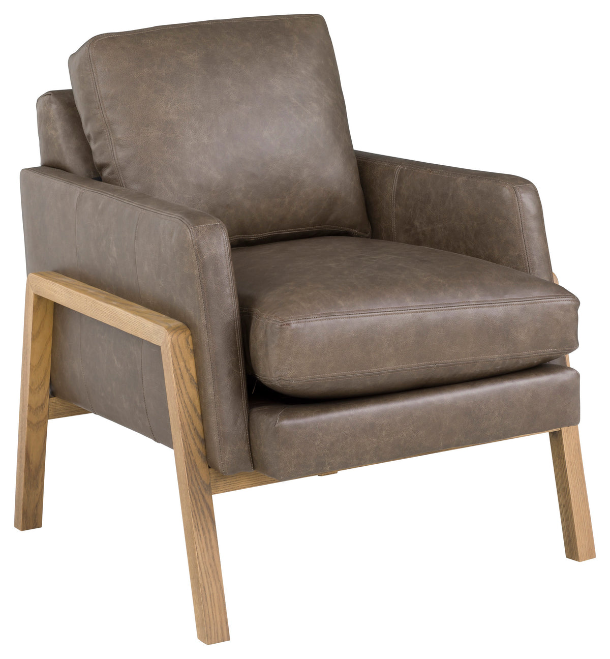 Fletcher Leather Occasional Chair (L-1421-01) - Fairfield Chair