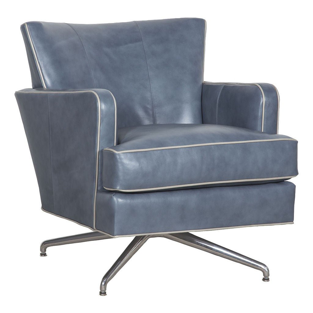 Kyle Leather Memory Swivel Chair (L-1434-MS-2) - Fairfield Chair