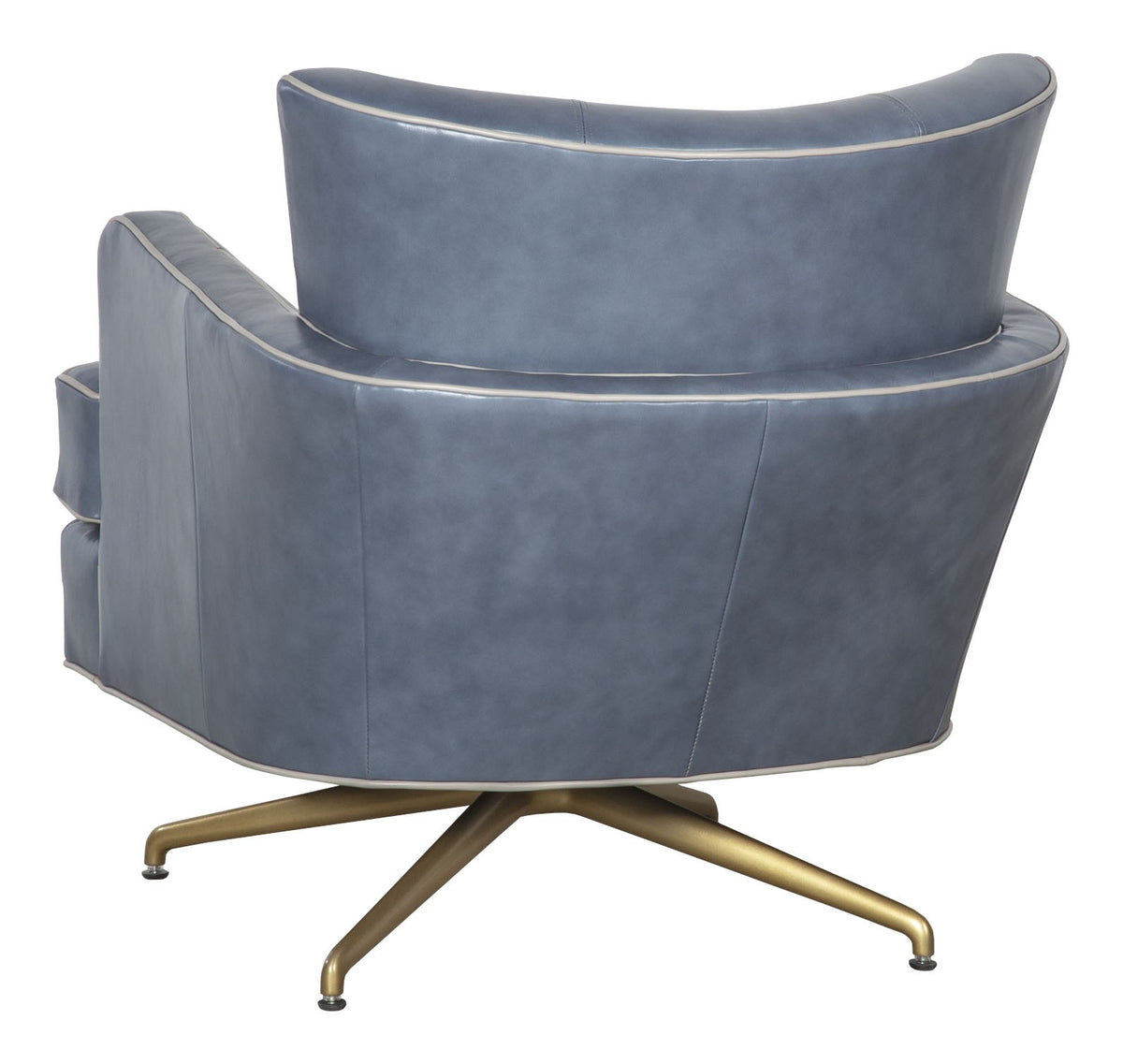 Kyle Leather Memory Swivel Chair (L-1434-MS-6) - Fairfield Chair