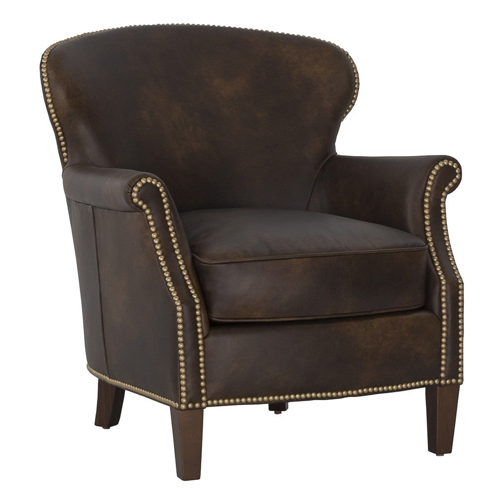 Oxford Leather Lounge Chair (L-1490-01) - Fairfield Chair