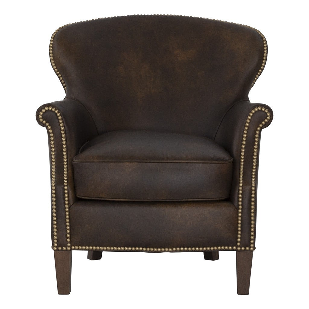 Oxford Leather Lounge Chair (L-1490-01) - Fairfield Chair