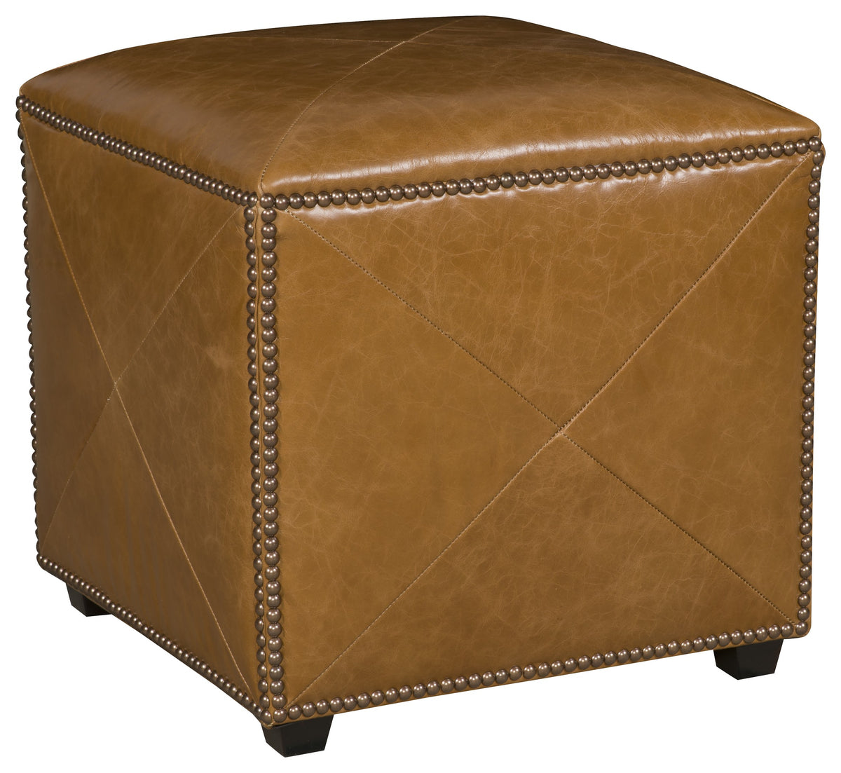 Kipley Leather Pouf Ottoman (L-1552-20) - Fairfield Chair