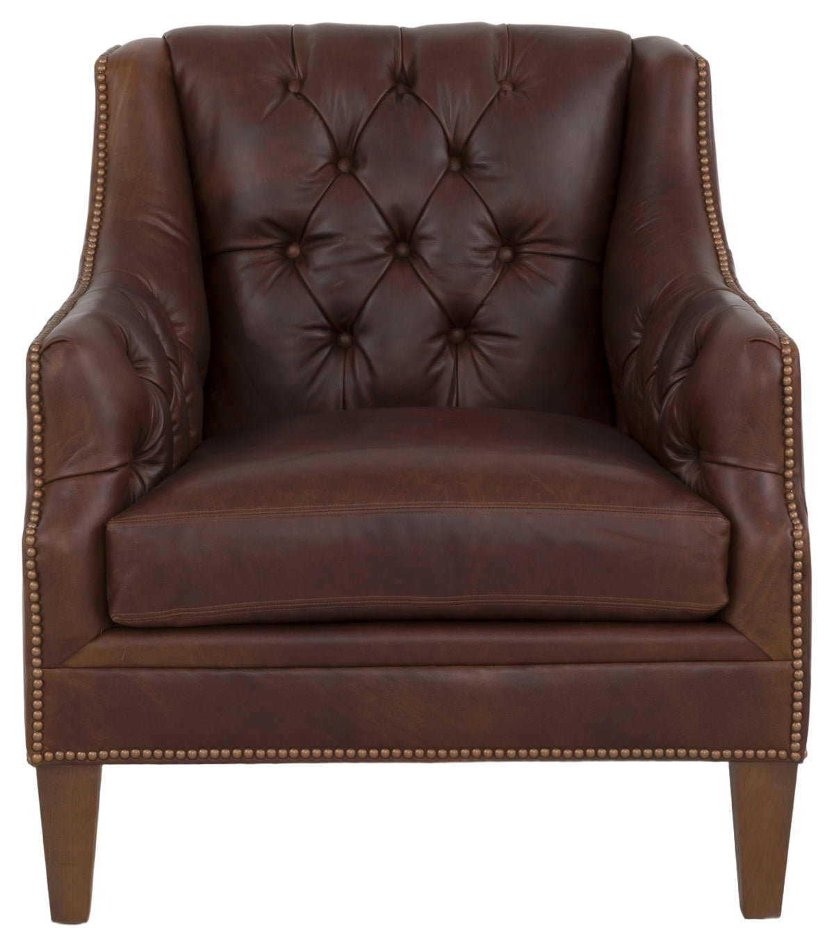 Knickerbocker Leather Tufted Lounge Chair (L-2752-01) - Fairfield Chair
